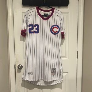 Baseball style short mock jersey’dress
